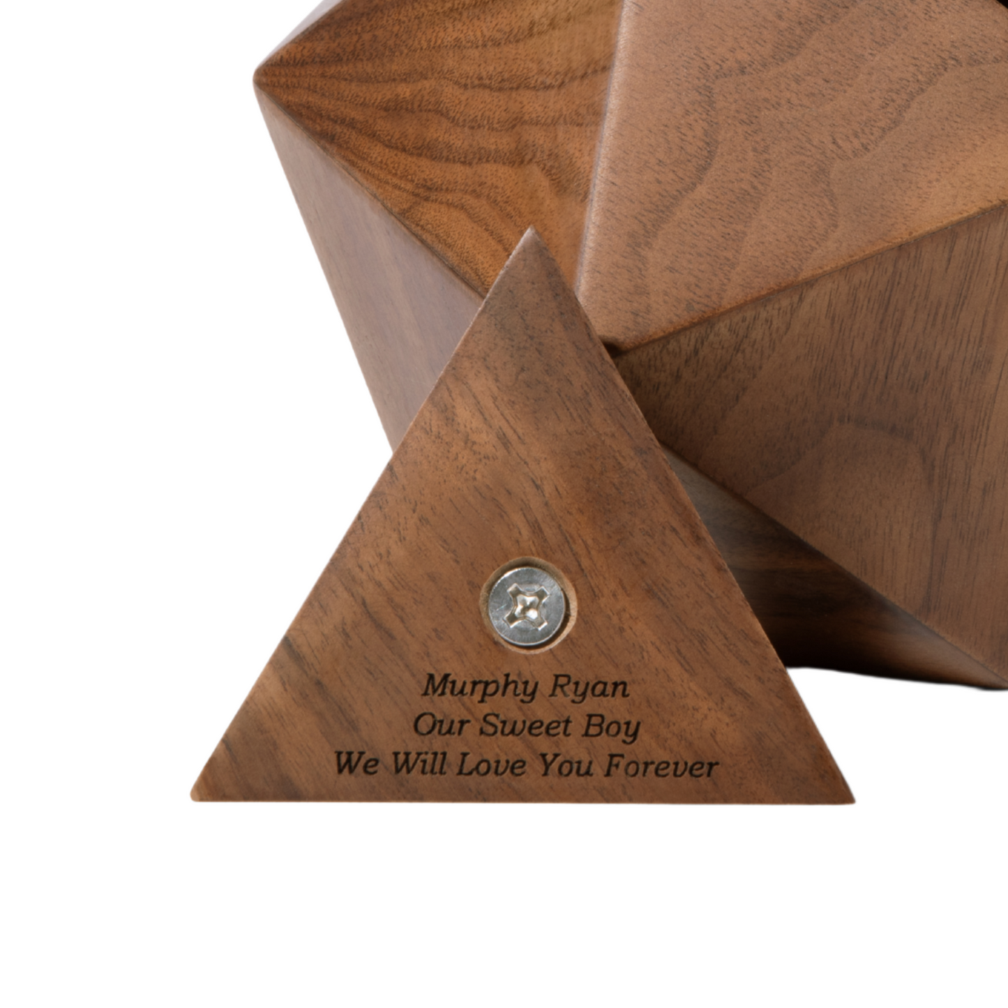 The Barnes Urn in Oak