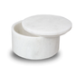 The Williams in White Marble Circular Keepsake Urn
