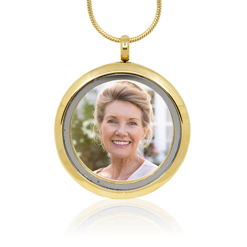 The Bella Photo Cremation Necklace